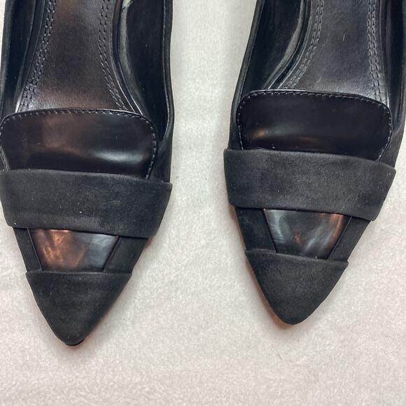 Tory Burch Black patent leather and suede kitten heels size 6 - Picture 6 of 8